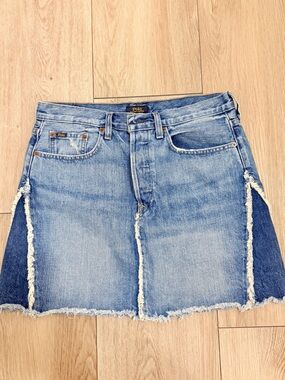 Ralph Lauren Light Blue Straight Leg Distressed Jeans